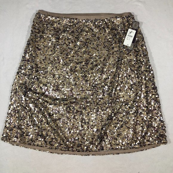 Dantelle Dresses & Skirts - NEW Dantelle Womens 3X Plus Falcon Sequin Sparkle Gold Party Skirt D654P NWT $88